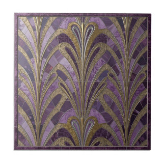 Art Nouveau-mönstrad keramisk platta Kakelplatta