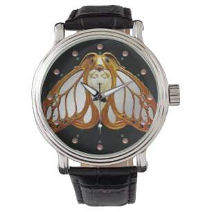 ART NOUVEAU MOTH WOMAN ARMBANDSUR
