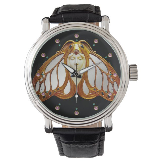 ART NOUVEAU MOTH WOMAN ARMBANDSUR (Framsida)