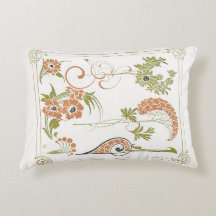 Art nouveau Mucha blommigt abstrakt art konst pea