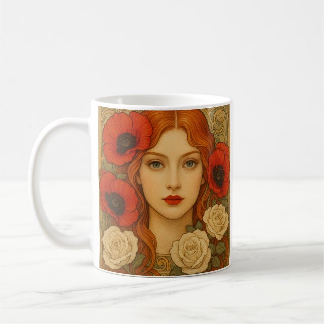 Art nouveau Mug Kaffemugg (Vänster)