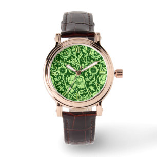 Art nouveau-nejlikor, Grönt av skogen Armbandsur