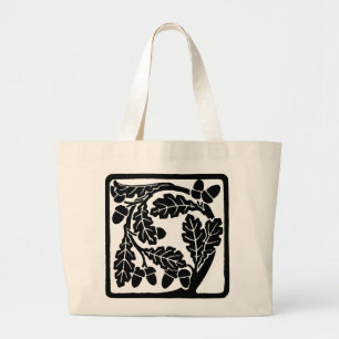 art nouveau Oak Löv och Acorns Jumbo Tygkasse