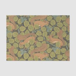 Art nouveau Oak och ekorrar