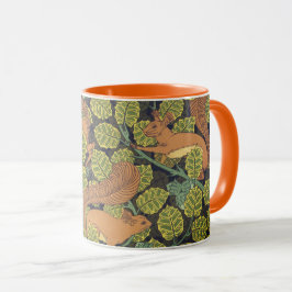 Art nouveau Oak Squirrels Mugg