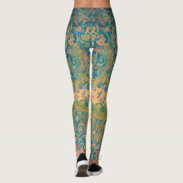 Art nouveau och persiska konst- inspirerad digital leggings