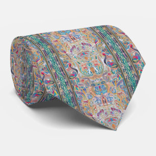 Art nouveau och persiska konst- inspirerad digital slips