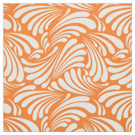 Art nouveau Orange Tyg