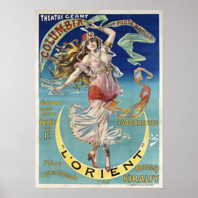 Art nouveau, Orienten, spektakel Poster (Framsidan)