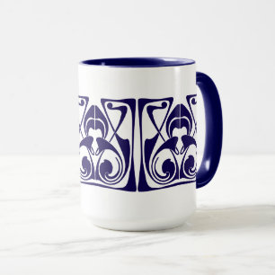Art nouveau Ornament Frieze Mugg