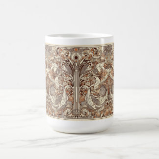 Art nouveau över hela Mönster Kaffemugg