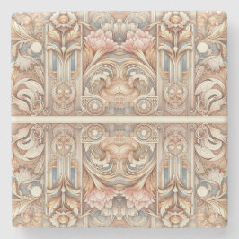 Art nouveau över hela Mönster Stenunderlägg