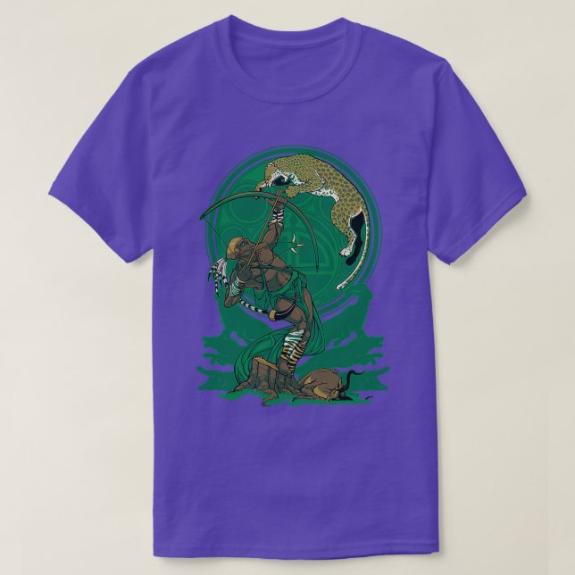Art nouveau Oxossi T Shirt (Design framsida)