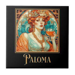 Art nouveau Paloma Kakelplatta