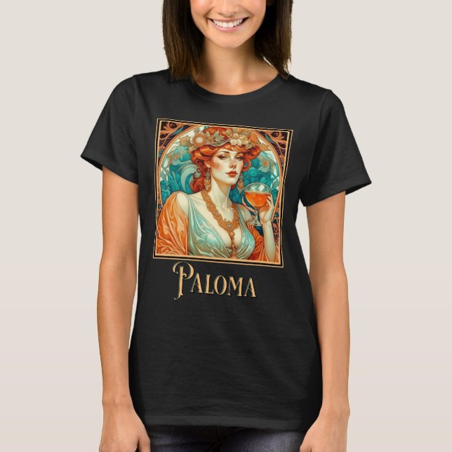 Art nouveau Paloma T Shirt (Framsida)