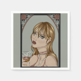 Art Nouveau Pappersservett