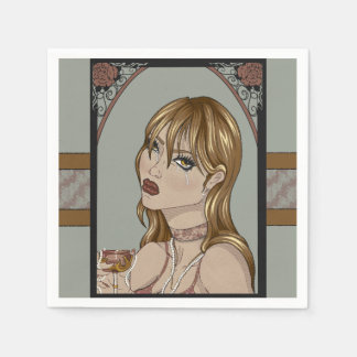 Art nouveau pappersservett