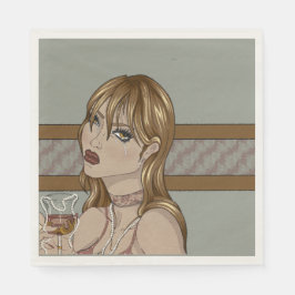 Art nouveau pappersservett