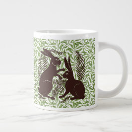 Art nouveau par av kanterna De Morgan och Morris Jumbo Mugg