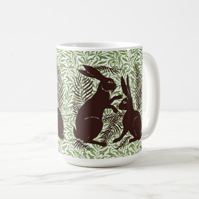 Art nouveau par av kanterna De Morgan och Morris Kaffemugg (Framsida höger)