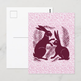 Art nouveau par av kanterna De Morgan och Morris Vykort