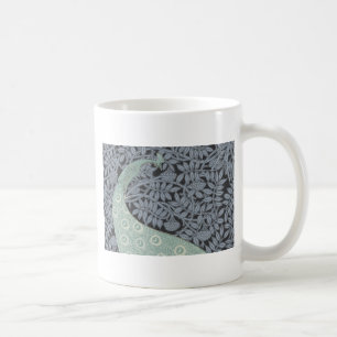 Art nouveau Peacock Classic Vintage Bird Kaffemugg