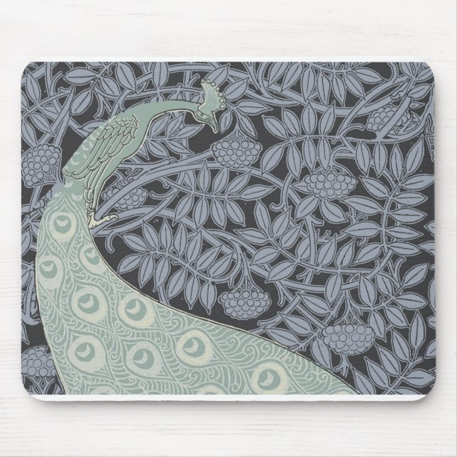 Art nouveau Peacock Classic Vintage Bird Musmatta (Framsidan)