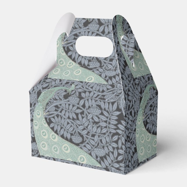 Art nouveau Peacock Classic Vintage Bird Presentaskar (Framsidan Sidan)