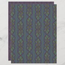 Art nouveau Peacock Scrapbook Papper