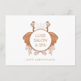 Art nouveau Peacocks Ro Guld Gift Certificate