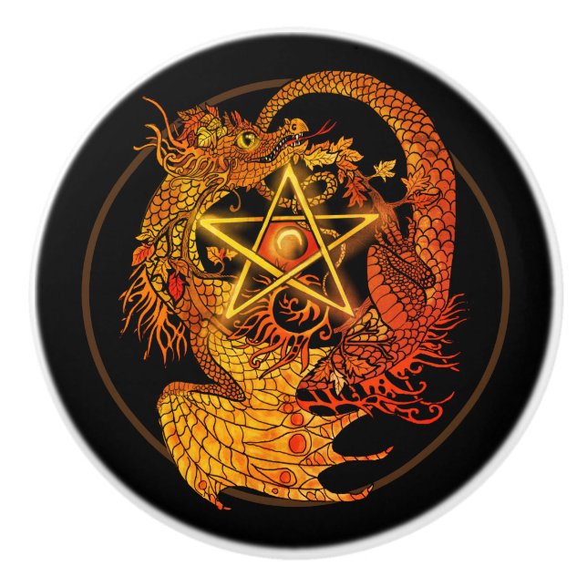 Art nouveau pentacle draon knopp (Framsidan)