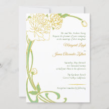 Art nouveau Peony