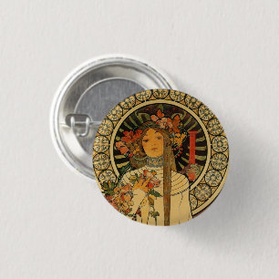 Art nouveau Pinback-knapp Knapp