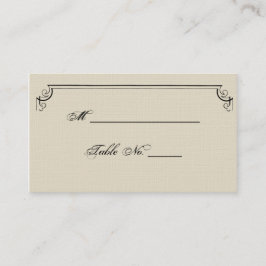 Art nouveau Posh Bröllop-platskort Placeringskort