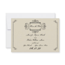 Art nouveau Posh Bröllop spara datum