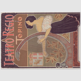 Art nouveau Poster 22 avståndssida till Dam vid Ha