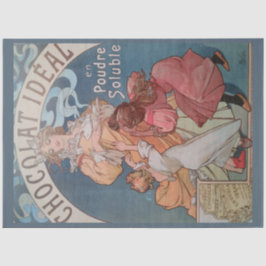 Art nouveau Poster choklad 16 decoupage