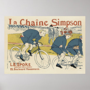 Art nouveau Poster - cyklar