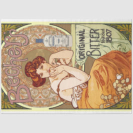 Art nouveau Poster Dam 18 decoupage