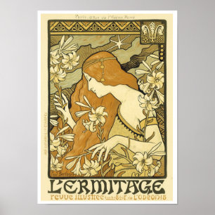 Art nouveau Poster design Poster 13 x 18