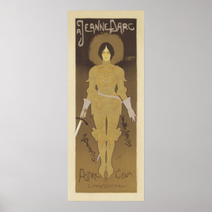 Art nouveau poster Joan av bågen
