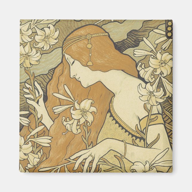 Art nouveau Poster magneter (Framsidan)