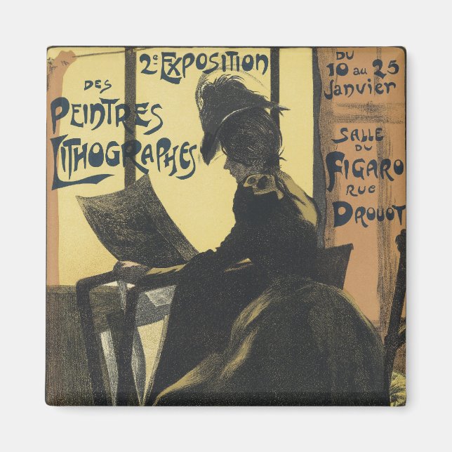 Art nouveau Poster magneter - litografier (Framsidan)
