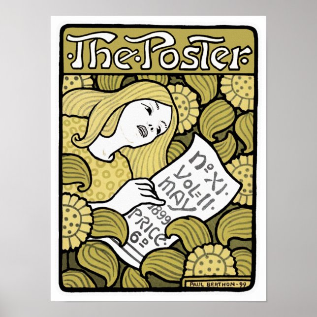 Art nouveau Poster utskrift: "Poster" av Berthon (Framsidan)