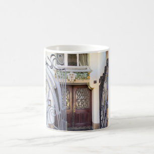 Art nouveau Prague Door Kaffemugg