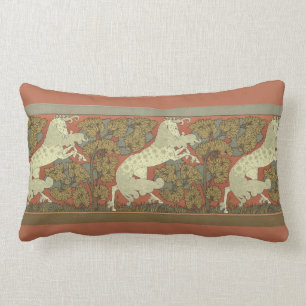Art nouveau Prancing Horse Lumbarkudde