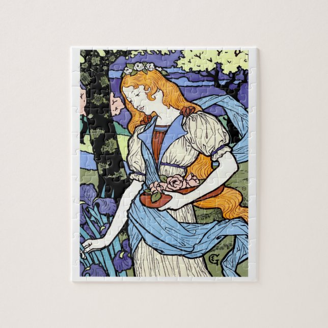Art nouveau pussel (Vertikal)