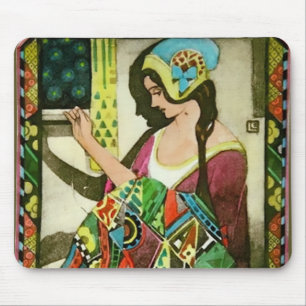 Art Nouveau Quilter – Vintage Syerska Kvinna Musmatta