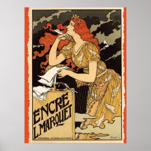 Art nouveau, reklamen Poster
