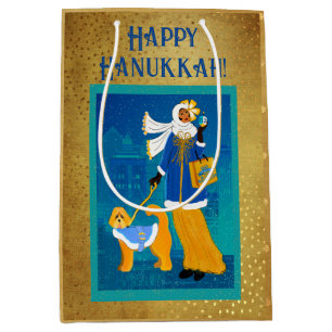 Art nouveau Retro Helgdag Hanukka Gift Bag